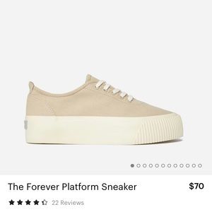 Everlane Platform Sneaker NEVER WORN